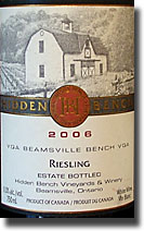 2006 Hidden Bench Estate Riesling