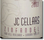 2003 JC Cellars Sonoma Zinfandel Iron Hill