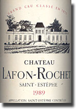 1989 Chateau Lafon Rochet Saint-Estephe