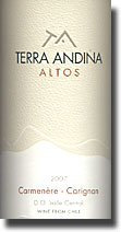 2007 Terra Andina Carmenere - Carignan Altos