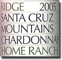2005 Ridge Santa Cruz Mtns. Chardonnay Home Ranch