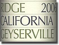2006 Ridge Sonoma Geyserville