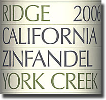 2006 Ridge Napa Zinfandel Spring Mountain York Creek