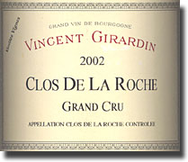 2002 Vincent Girardin Clos de la Roche Grand Cru
