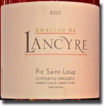 2007 Chateau de Lancyre Pic-Saint Loup Rosé