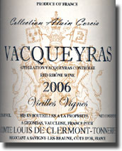 2006 Comte Louis de Clermont-Tonnerre Vacqueyras Vieilles Vignes
