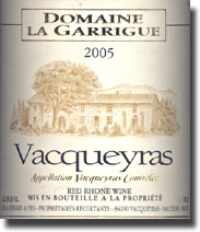 2005 Domaine la Garrigue Vacqueyras