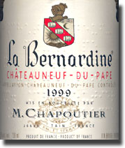 1999 M. Chapoutier Chateauneuf du Pape La Bernadine