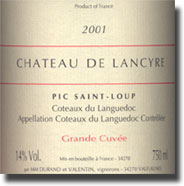 Chteau de Lancyre Coteaux du Languedoc Pic St. Loup Vieilles Vignes
