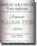 2002 William Fevre Chablis Vaudsir