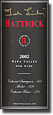 2002 Hattrick Napa Red Wine