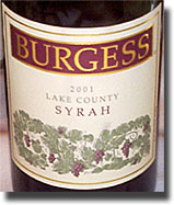 Burgess Syrah
