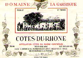 Domaine La Garrigue label