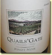 QUAILS' GATE PINOT NOIR 2006