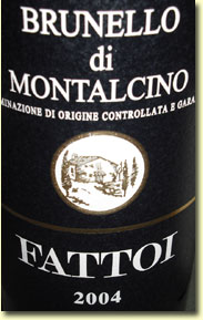 FATTOI BRUNELLO DI MONTALCINO 2004