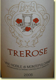 TREROSE VINO NOBILE DI MONTEPULCIANO 2006