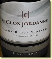 LE CLOS JORDANNE TALON RIDGE VINEYARD PINOT NOIR