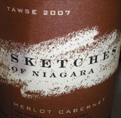 TAWSE SKETCHES OF NIAGARA MERLOT/CABERNET 2007