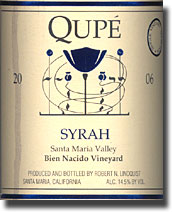 2006 Qupe Santa Maria Valley Syrah Bien Nacido