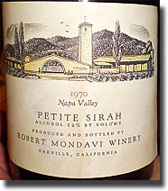 1970 Robert Mondavi Napa Petite Sirah