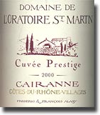 2000 l'Oratoire Cuvee Prestige